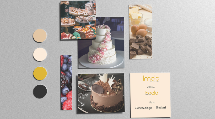 Imola cukrászda weboldal