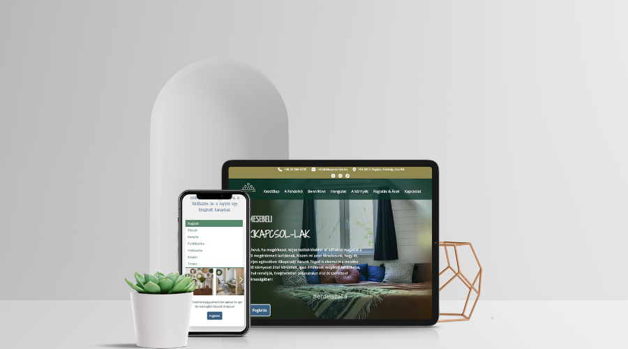 Kikapcsol-Lak Vendégház weboldal