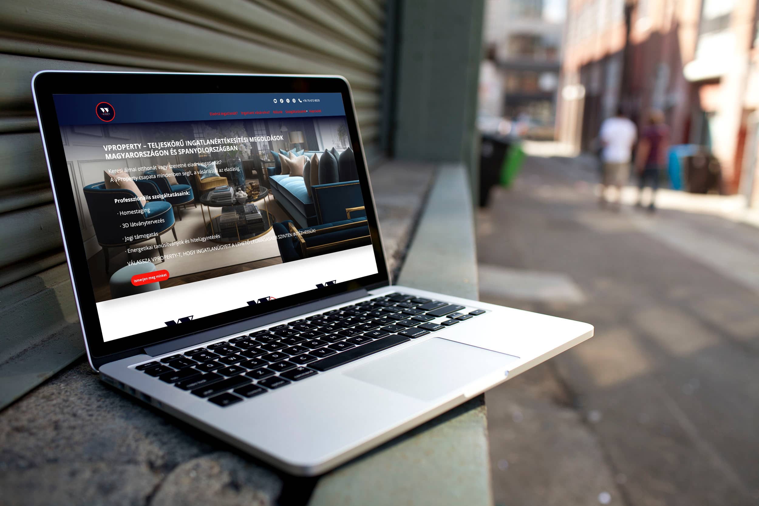 VProperty Ingatlaniroda weboldala, EverestDigital projekt