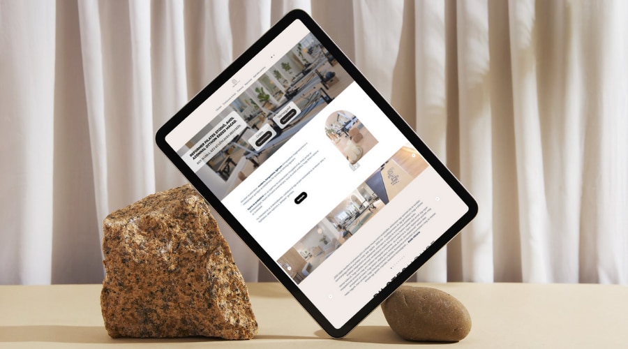 Pilates House weboldal, az EverestDigital egyik friss munkája